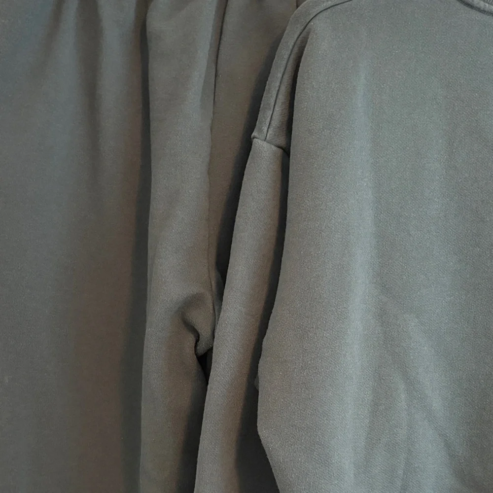 ALO SWEATSET Dark Green Crewneck Sweatshirt and Sweatpants Set